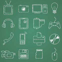 electronics vector image