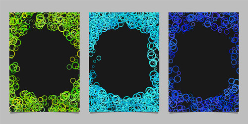 random circle background round brochure border vector image