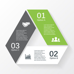 triangle infographic template for diagram graph vector image