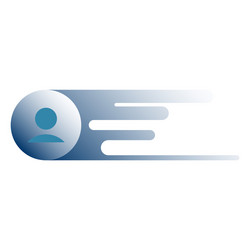 user profile sign web icon with check mark glyph vector image