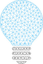 bulb polygonal frame mesh vector image
