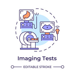 imaging tests multi color concept icon vector image