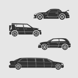 set of cars Vector Image