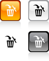 delete button vector image