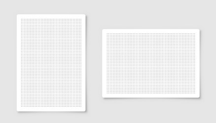 dotted graph paper with grid polka dot pattern vector image