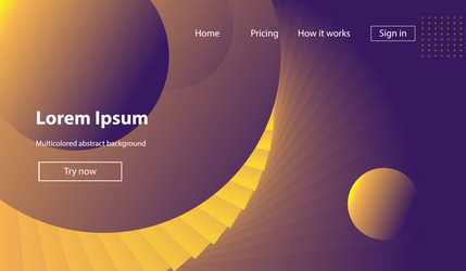 Fluid Color Gradient Background vector image