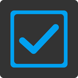 checkbox icon vector image