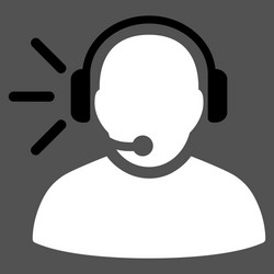 operator message icon vector image