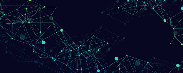 abstract polygonal background with connecting vector image