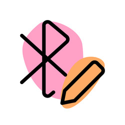 editing the name in bluetooth option vector image
