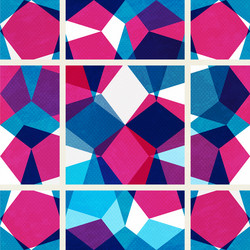 Geometric Mosaic Pattern vector image