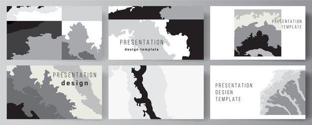 layout presentation slides design vector image