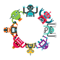 robot concept design vector image