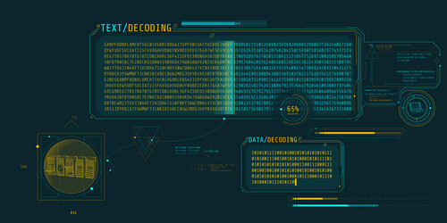 server data processing interface with text vector image