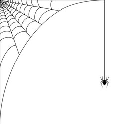 Spooky Cobweb Corner vector image