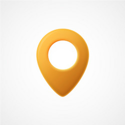 3d map pointer with heart icon map markers Vector Image