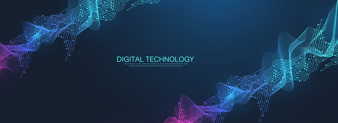 Digital Technology Background Vector Image