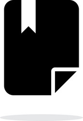 file bookmark simple icon on white background vector image