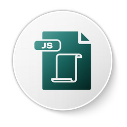 green js file document download button icon vector image
