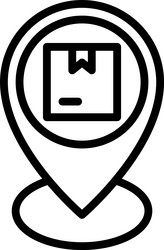 pickup point icon location map and navigation vector image
