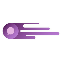 typing in a chat bubble icon isolated comment vector image