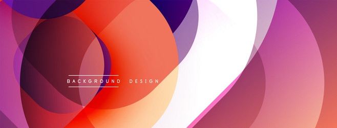 abstract colorful overlapping circles create vector image