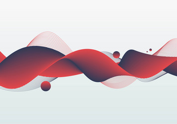 abstract futuristic stripe line pattern wavy tech vector image