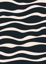 abstract retro background with wavy pattern vector image