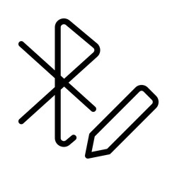editing the name in bluetooth option vector image