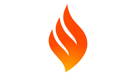 Fire flame bonfire flame fire icon Royalty Free Vector Image