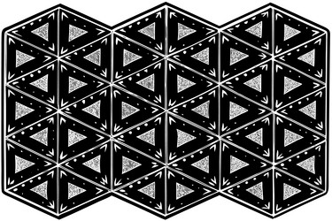 geometric triangular pattern design vector image