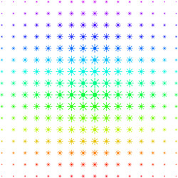 sun icon halftone spectrum pattern vector image
