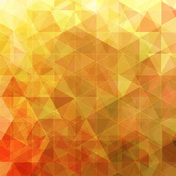 triangular abstract background orange vector image