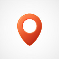 3d map pointer icon markers vector image