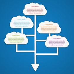 cloud computing concept modern design template vector image