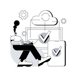cloud connection abstract concept vector image