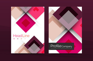 set of front and back a4 size pages business vector image