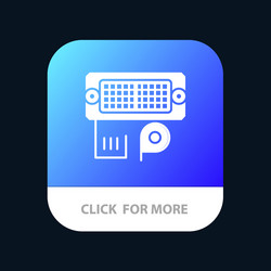 adapter connection data input mobile app button vector image