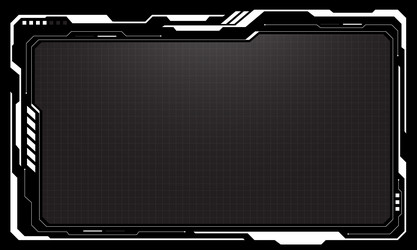 hud frames white grey user interface elements vector image