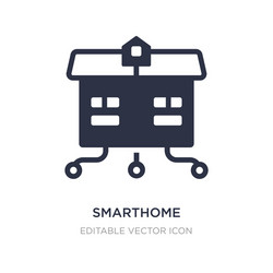 smarthome icon on white background simple element vector image