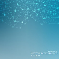 structure molecule and communication dna atom vector image
