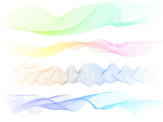 abstract colorful wave element for design vector image