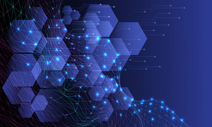 abstract technology digital communication data vector image