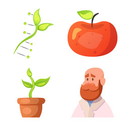 isolated object of and sign set ve vector image