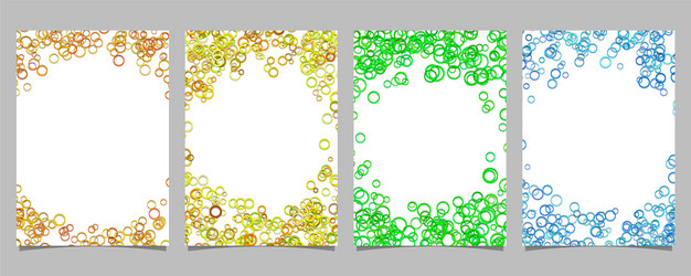 random circle background round brochure border vector image