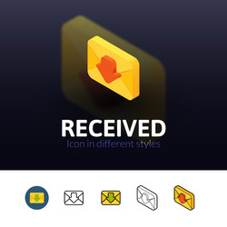 revived icon in different style vector image