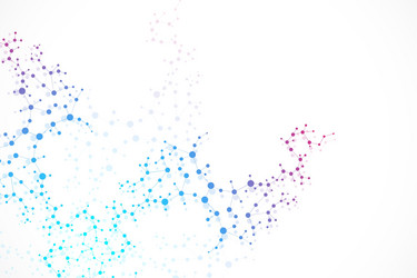 structure molecule and communication dna atom vector image