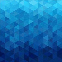 triangular abstract background blue ocean vector image