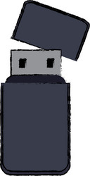 usb information backup device technology vector image