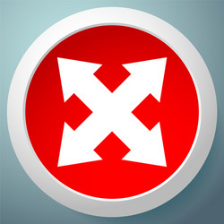 4-way arrow as expand resize adjustment alignment vector image